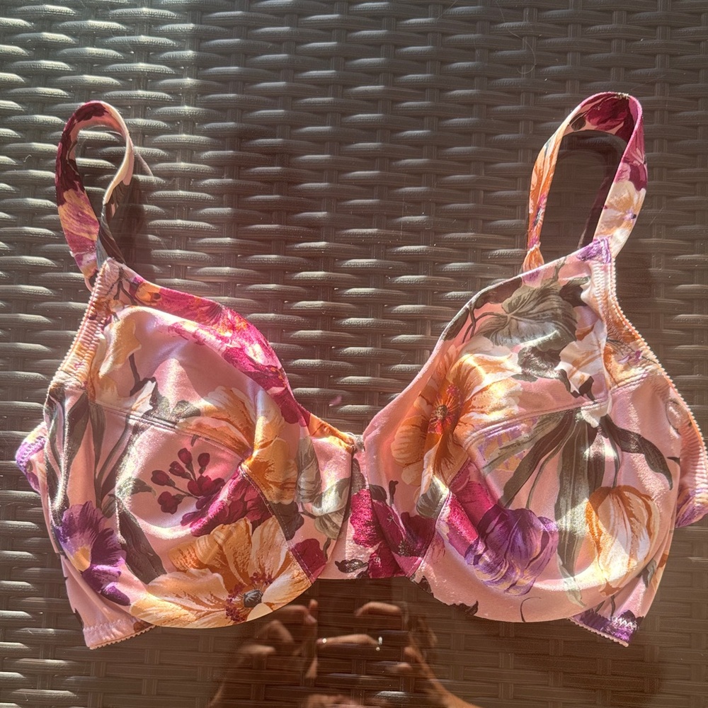 Victoria's Secret Pink and Purple Floral Bra